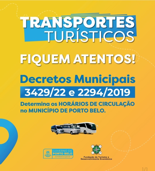 transportes turísticos Porto Belo