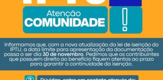 Governo de Porto Belo reforça prazo para entrega de documentos de isenção do IPTU 2025