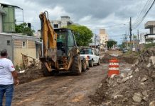 Secretaria de Obras intensifica manutenção na Rua São Paulo