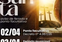 Porto Belo define ponto facultativo e feriado em razão a Semana Santa