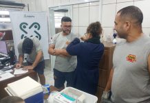 Prefeitura leva vacinação contra gripe e tétano à empresa Almefe Color