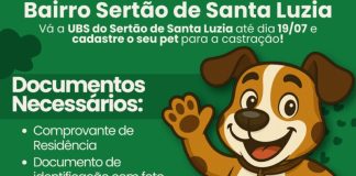 Prefeitura de Porto Belo realiza cadastro itinerante no Sertão de Santa Luzia para castração gratuita de cães e gatos