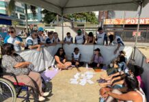 Tendas do CRAS levam informação e conscientização sobre o Agosto Lilás