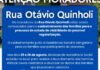 Moradores da Rua Otávio Quinholi são convocados para atualização cadastral