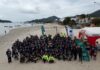 Porto Belo recolhe cerca de 800 quilos de resíduos em ação de limpeza das praias